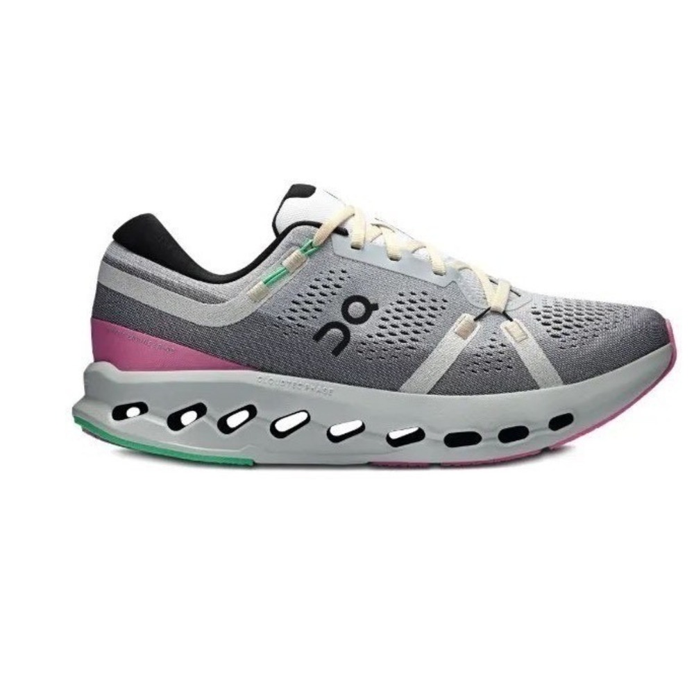On Cloudsurfer 2 Running Sneaker White Mineral Gray Men's Size 13 NWB No Lid